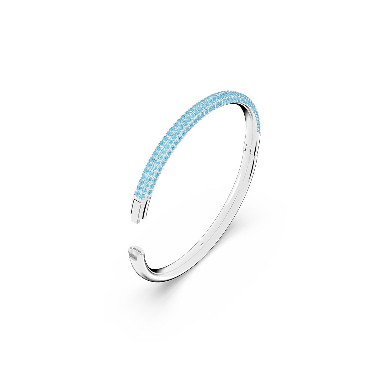 Swarovski Stone Bangle Bracelet, Blue, Stainless Steel